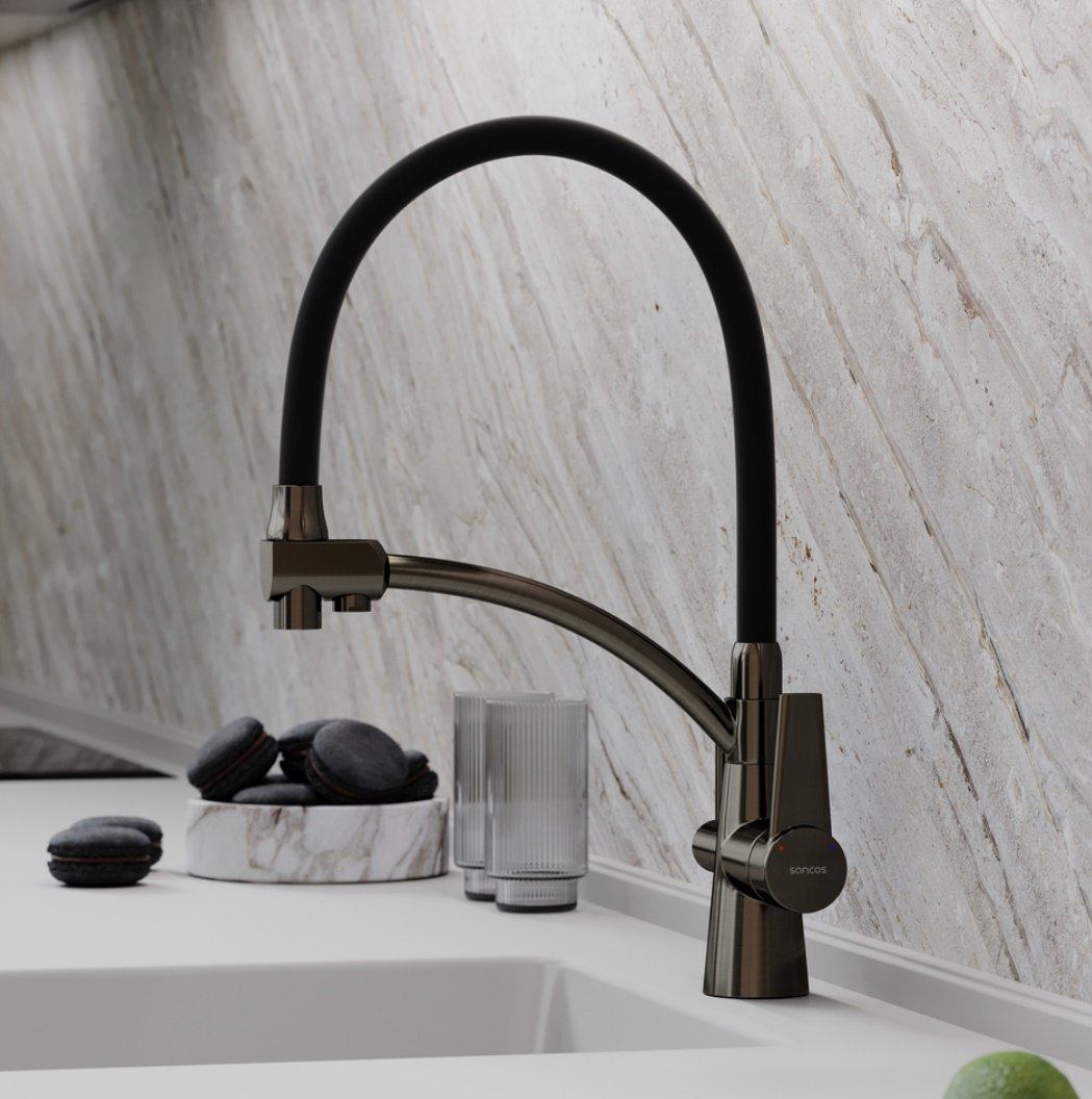 Смеситель для кухни (мойки) Sancos Eri SC4001GG, однозахватный