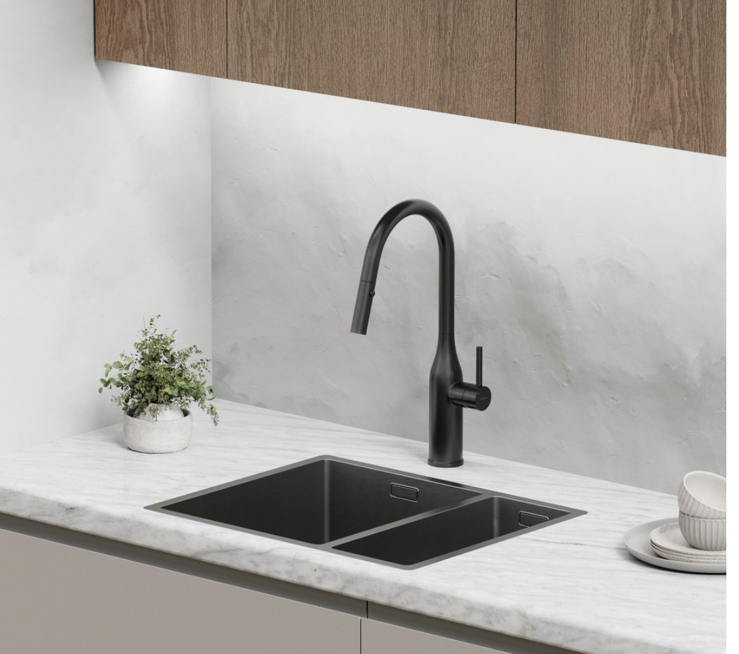 Смеситель для кухни Sancos Grand SC4002MB, латунь, цвет черный - ForteMarket Смеситель для кухни Sancos Grand SC4002MB, латунь, цвет черный купить,164500