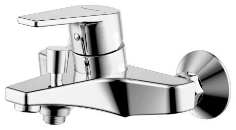Смеситель для ванны с душем BRAVAT Line F65299C-1, однозахватный купить,82530