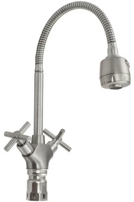 Смеситель с гибким изливом MAGNUS 9215, бронза, цвет бронзовый купить,NaN
