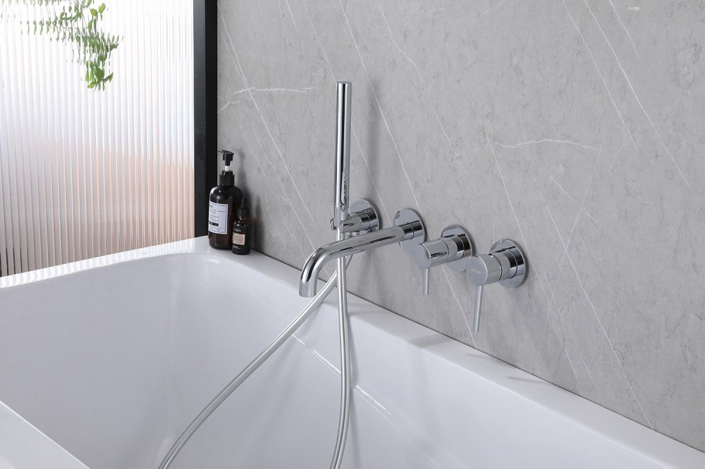 Смеситель для ванны Abber Wasser Kreis AF8130 цвет хром, однозахватный купить,284790