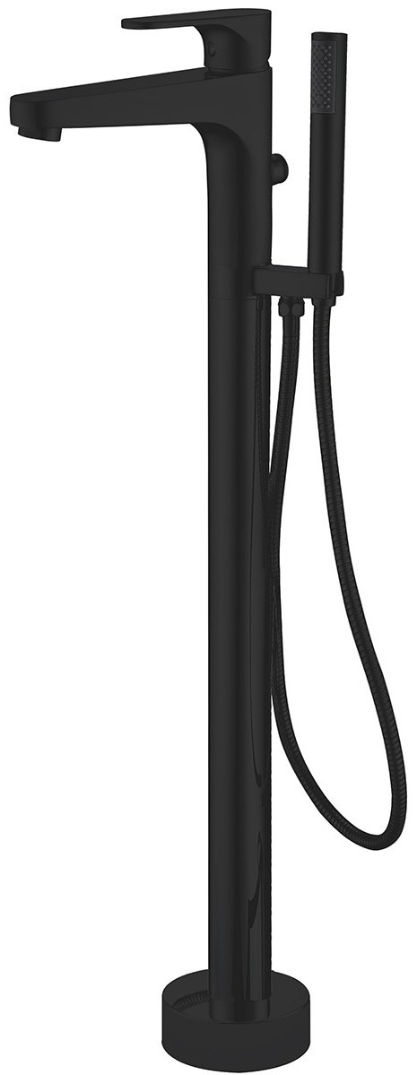 Смеситель для ванны Abber Eleganz AF8315B цвет черный, однозахватный купить,370370