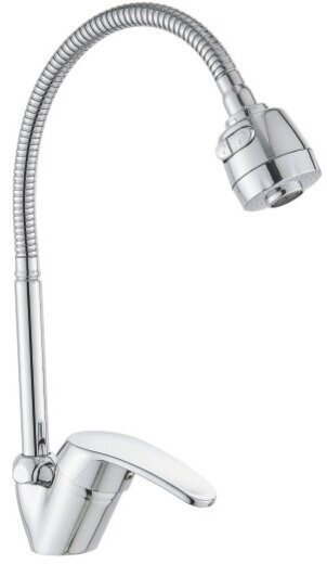 Смеситель с гибким изливом Cronwil CP043-58, цинк, цвет хром купить,30600