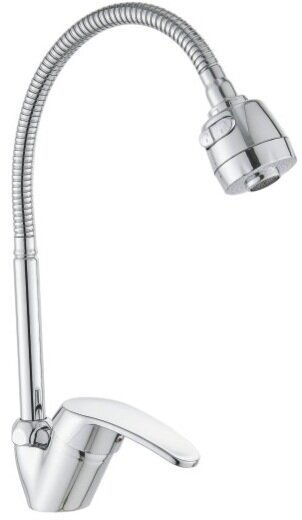 Смеситель с гибким изливом Cronwil CP043-58, цинк, цвет хром купить,30600