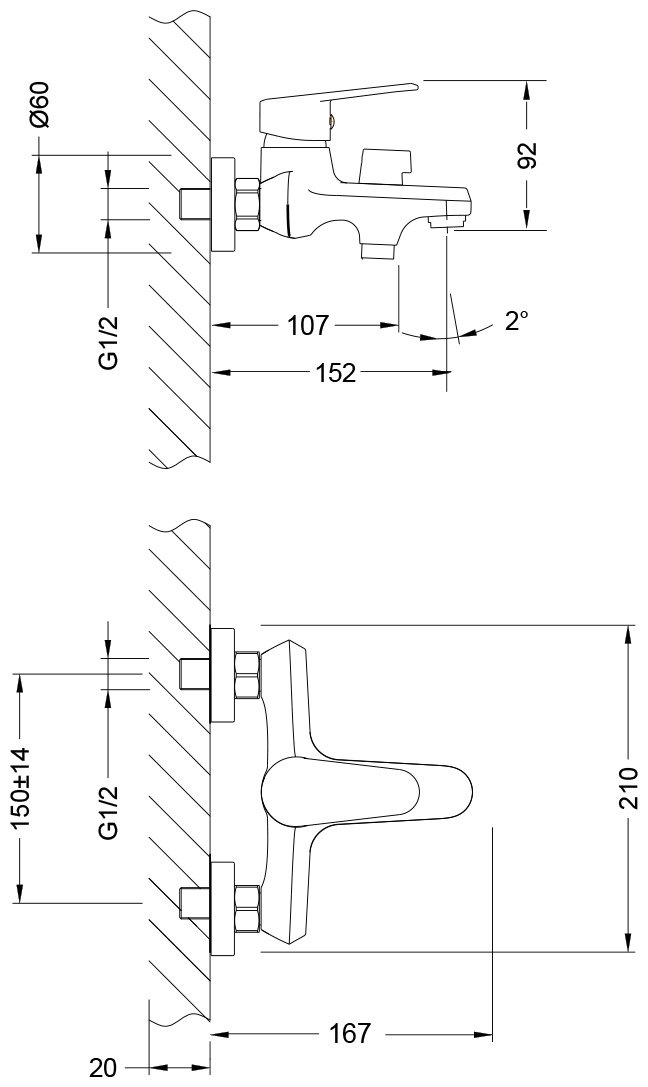 Смеситель для ванны Lemark LM0314C, латунь, цвет хром купить,46200