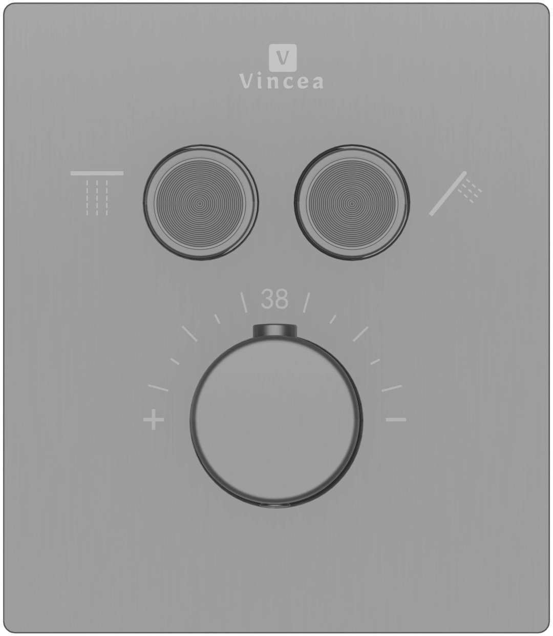 Смеситель для душа Vincea VSCV-321T-MGM, латунь, цвет стальной купить,285700