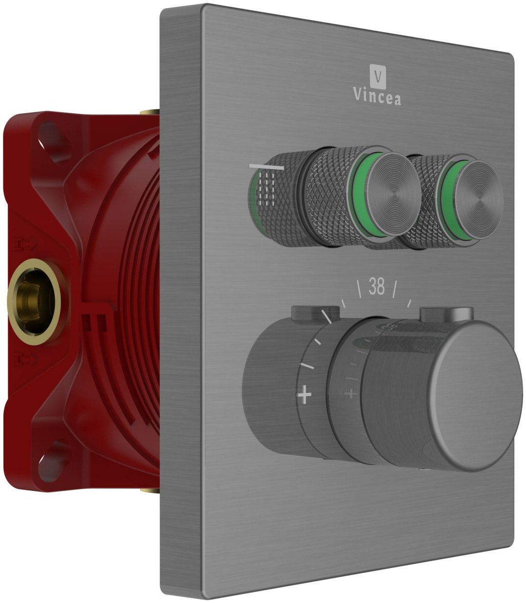 Смеситель для душа Vincea VSCV-321T-MGM, латунь, цвет стальной купить,285700