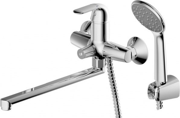 Смеситель для ванны с душем BRAVAT Fit F6135188CP-LB-RUS, однозахватный купить,60690