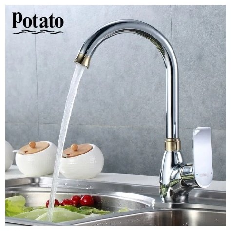 Смеситель для кухни (мойки) Potato P4032-4, однозахватный купить,10600