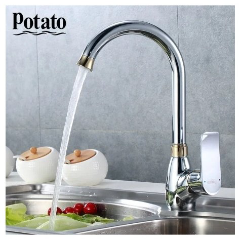 Смеситель для кухни (мойки) Potato P4032-4, однозахватный купить,10600
