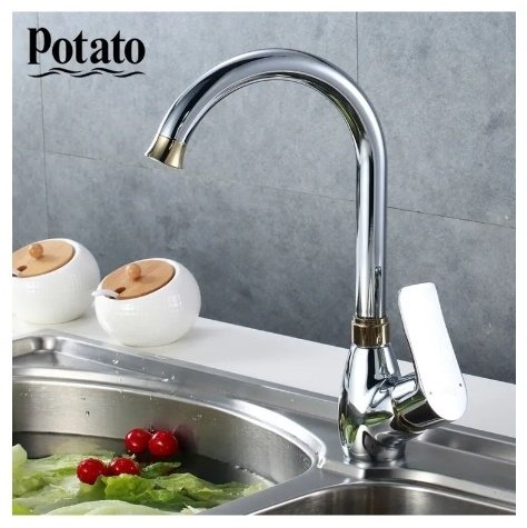 Смеситель для кухни (мойки) Potato P4032-4, однозахватный купить,10600