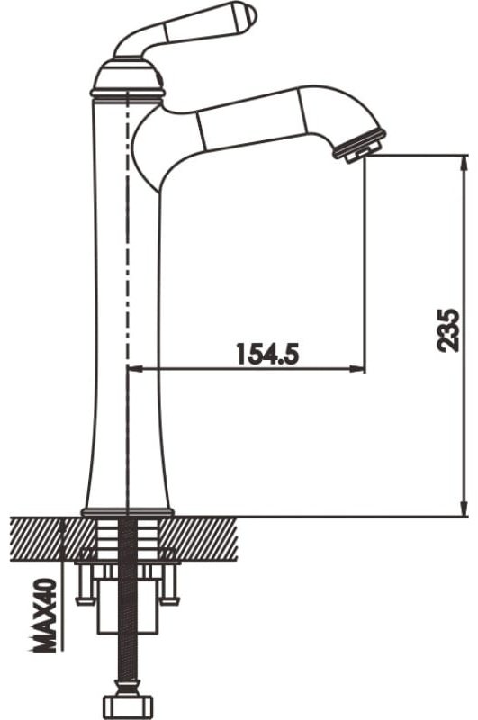 Смеситель для раковины (умывальника) Rose R0211E, однозахватный купить,NaN