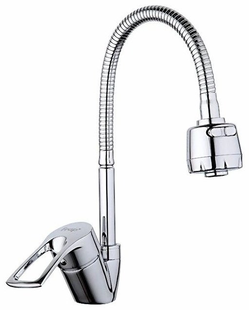 Смеситель с гибким изливом Frap F43701-B, латунь, цвет хром купить,NaN