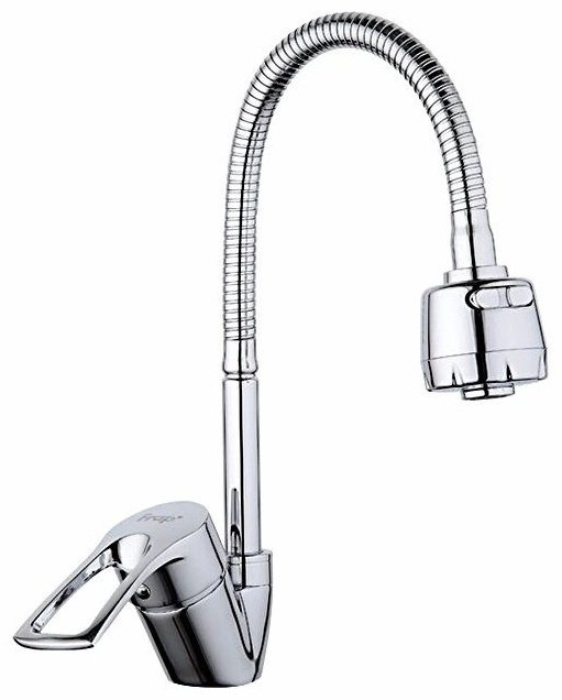Смеситель с гибким изливом Frap F43701-B, латунь, цвет хром купить,NaN
