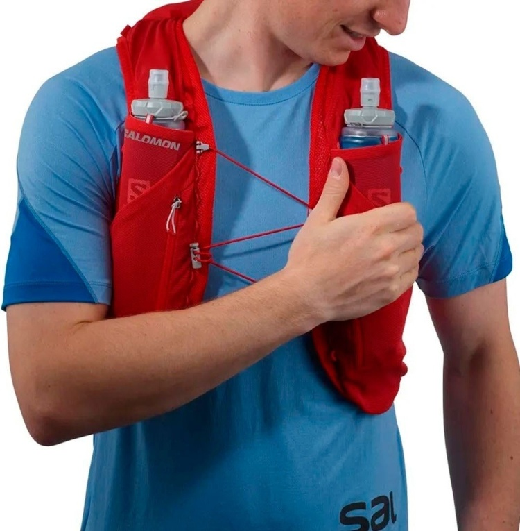 Salomon жилет беговой Active Skin 12 LC2177500 Set красный S  купить,NaN