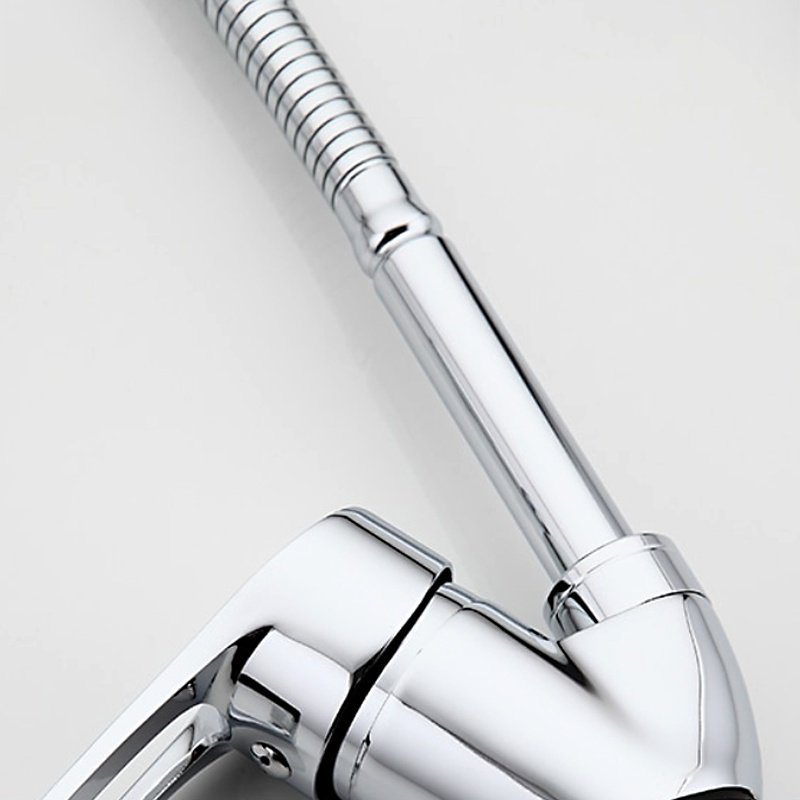 Смеситель с гибким изливом Frap F43701-B, латунь, цвет хром купить,NaN