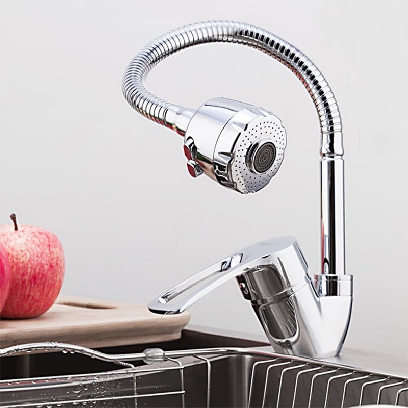 Смеситель с гибким изливом Frap F43701-B, латунь, цвет хром купить,NaN