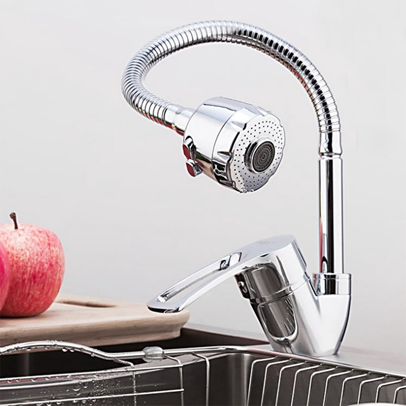 Смеситель с гибким изливом Frap F43701-B, латунь, цвет хром купить,NaN