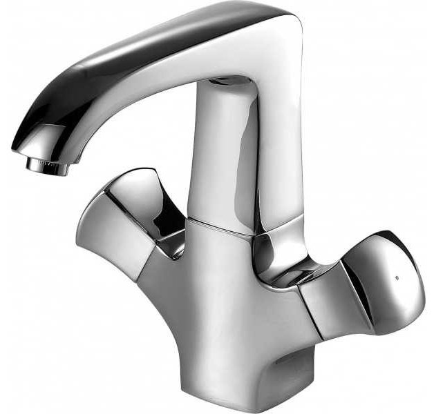 Смеситель для раковины (умывальника) BRAVAT Whirlpool F178112C, двухзахватный купить,71540
