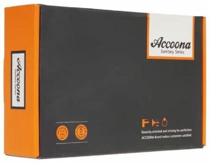 Смеситель с гибким изливом Accoona A4883G, латунь, цвет белый, хром купить,NaN