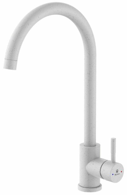 Смеситель для кухни Diadonna D46-0003SW, латунь, цвет белый купить,30300