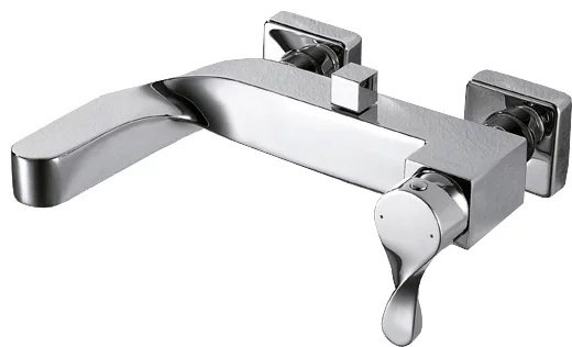 Смеситель для ванны с душем BRAVAT Wave F674108C-01 SIlver, однозахватный купить,209300