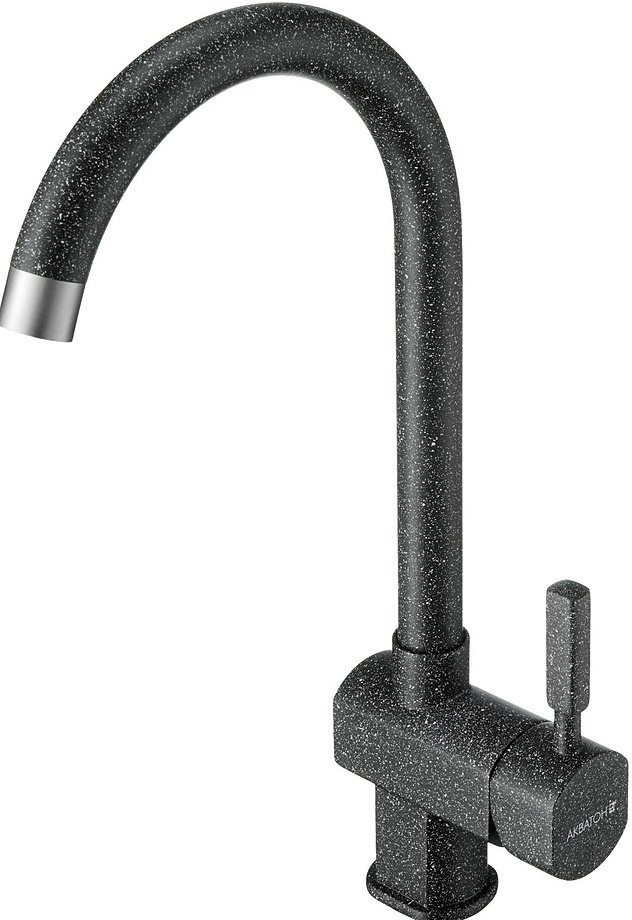 Смеситель для кухни (мойки) AQUATON Лиам 1AX003FCXX210 цвет графит, однозахватный купить,NaN