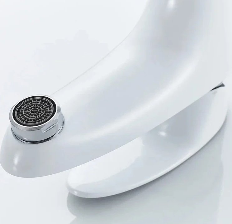 Смеситель Shevanik S9801F, латунь, цвет белый купить,NaN