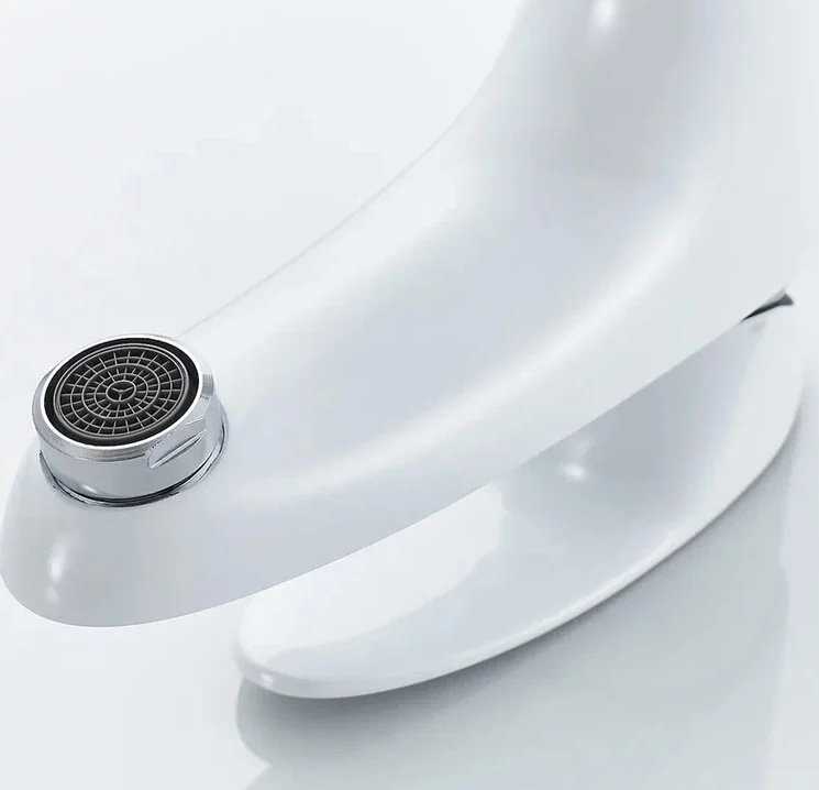 Смеситель Shevanik S9801F, латунь, цвет белый купить,NaN