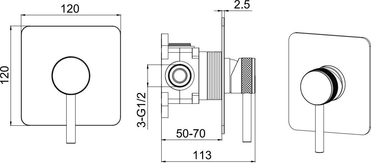 Смеситель для душа ALLEN BRAU PRIORITY X1 5.31012-31, однозахватный купить,165900