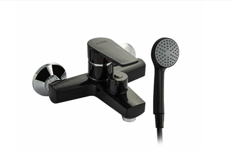Смеситель для ванны BRIMIX 5572, ABS пластик, цвет черный купить,35800