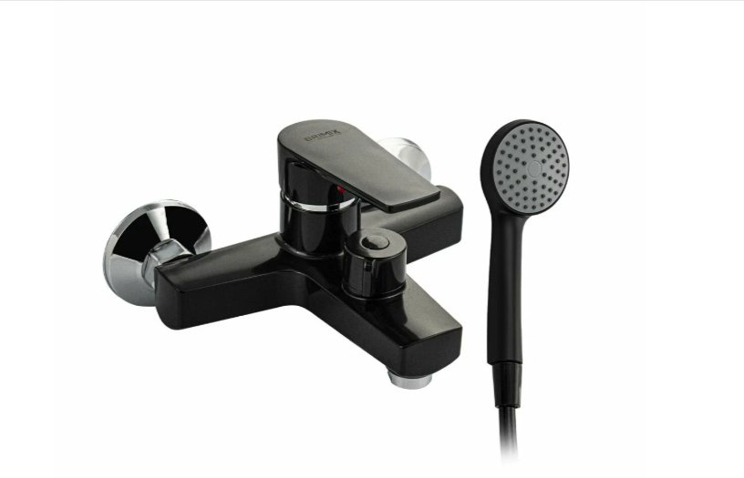 Смеситель для ванны BRIMIX 5572, ABS пластик, цвет черный купить,35800