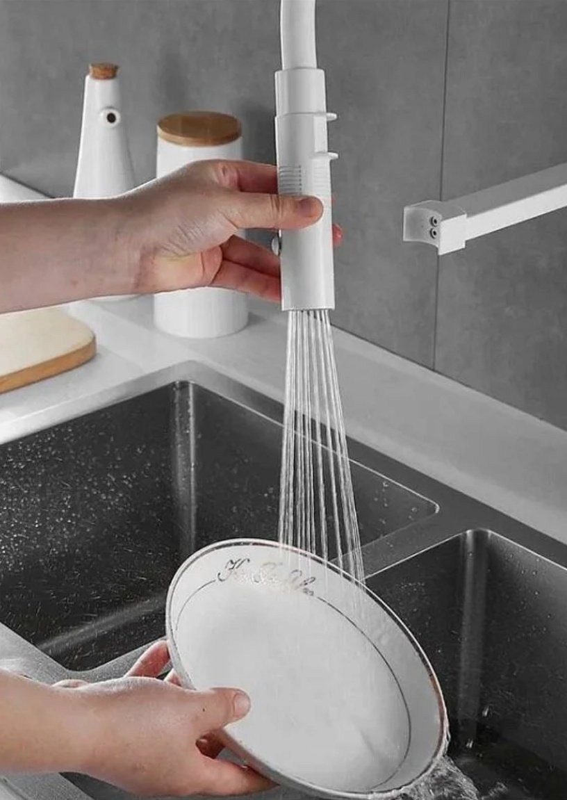 Смеситель с гибким изливом Rose R133C, латунь, цвет белый купить,NaN