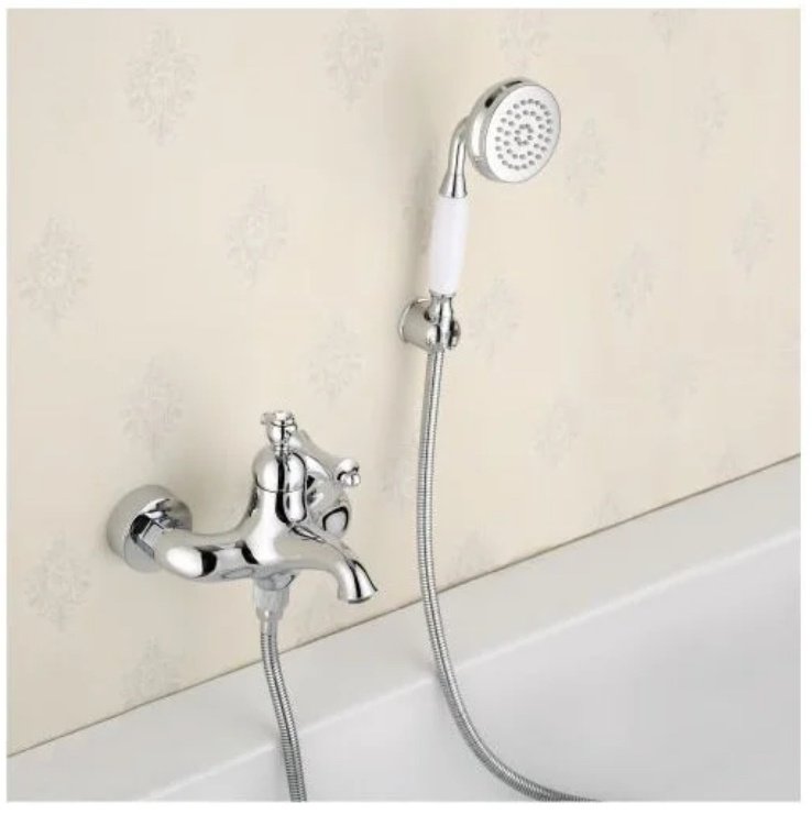 Смеситель для ванны Rose R0102, латунь, цвет хром купить,NaN