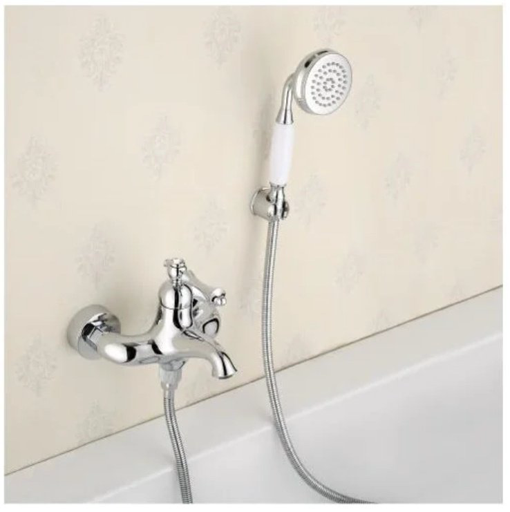 Смеситель для ванны Rose R0102, латунь, цвет хром купить,NaN