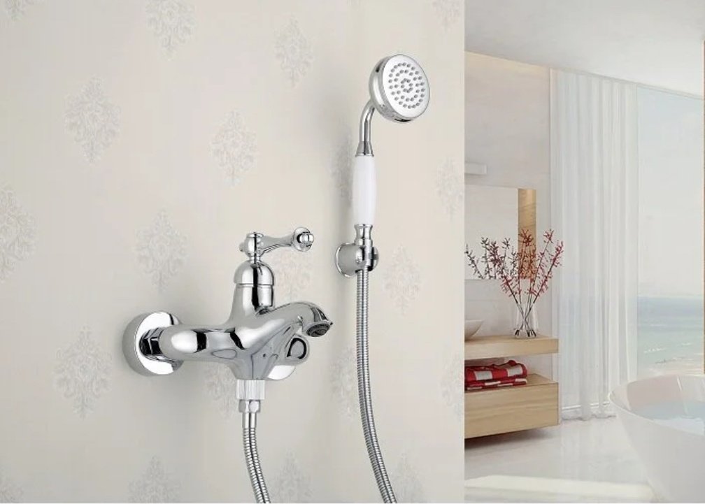 Смеситель для ванны Rose R0102, латунь, цвет хром купить,NaN