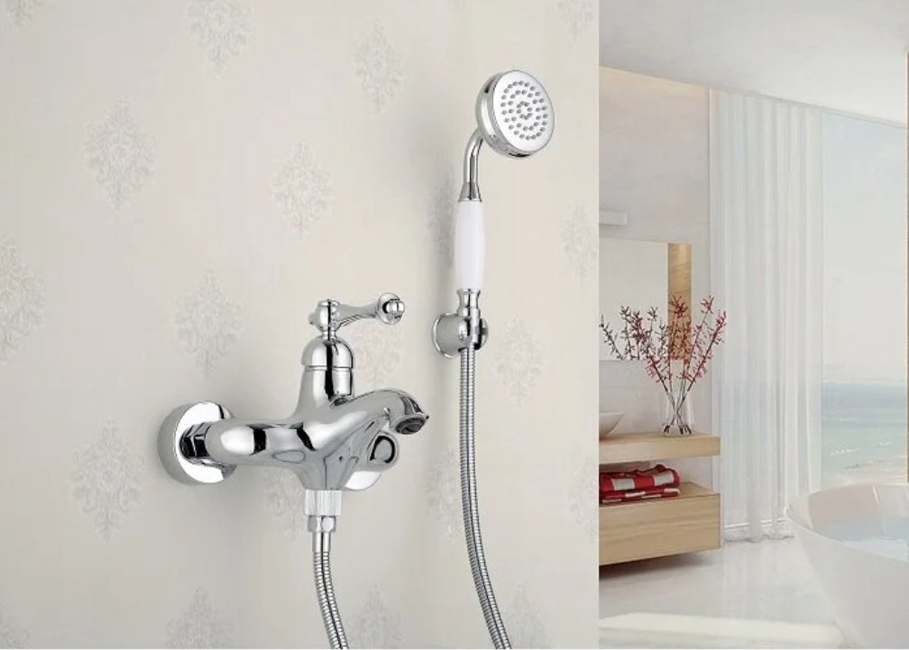 Смеситель для ванны Rose R0102, латунь, цвет хром купить,NaN