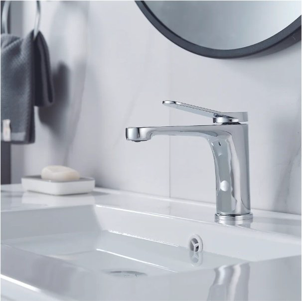 Смеситель Shevanik S6201, латунь, цвет хром купить,NaN
