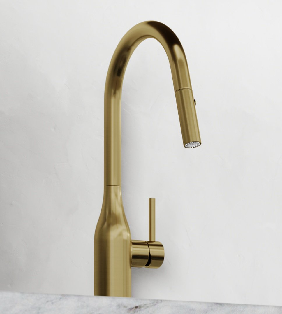 Смеситель для кухни Sancos Grand SC4002BG, латунь, цвет золотой купить,188400
