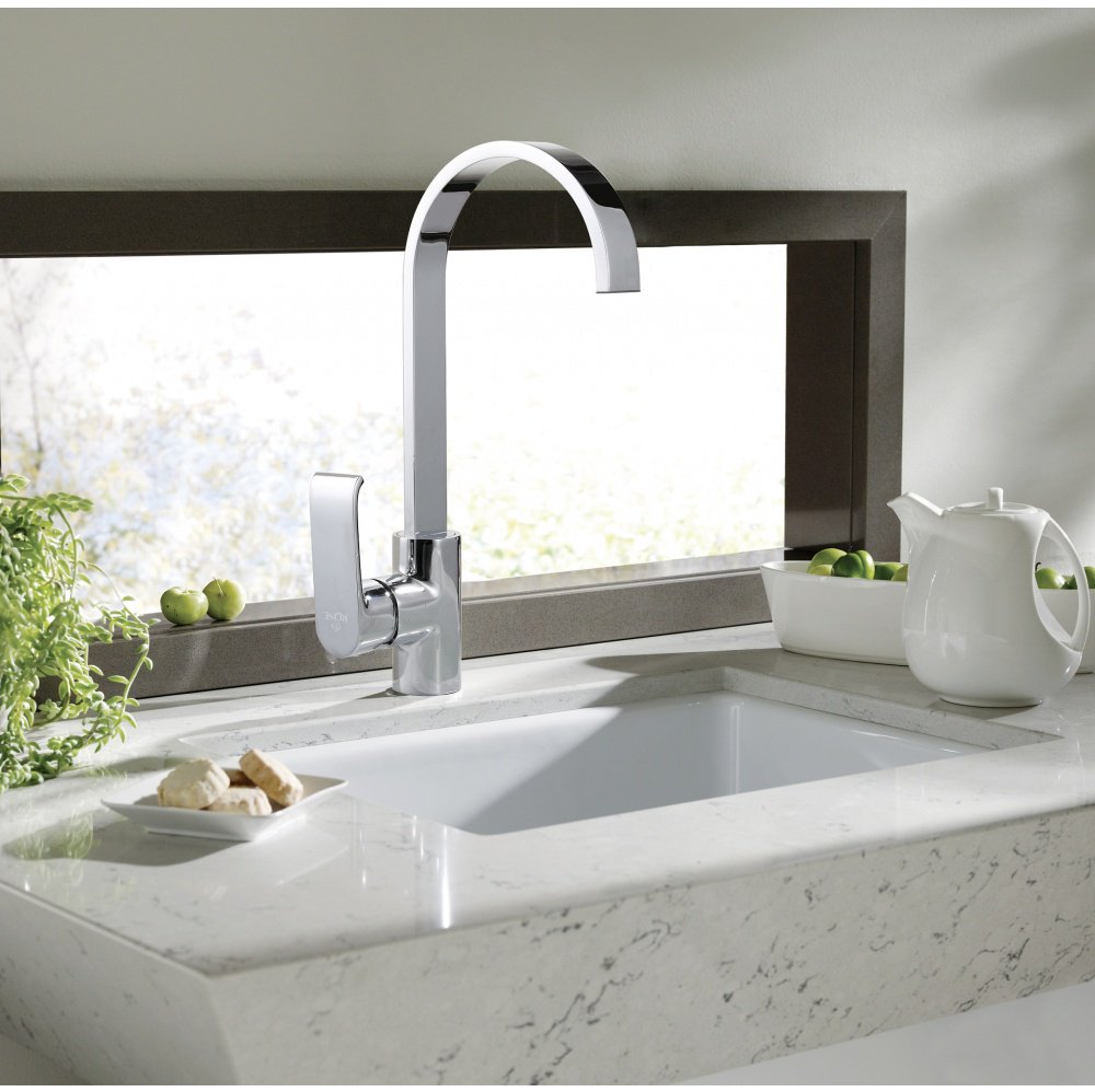Смеситель для кухни Rose R1713, латунь, цвет хром купить,NaN