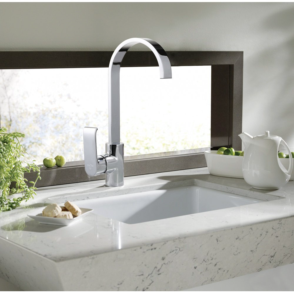 Смеситель для кухни Rose R1713, латунь, цвет хром купить,NaN