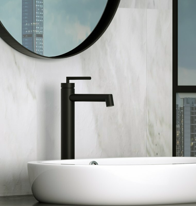 Смеситель для раковины (умывальника) BelBagno ACQUA-LVM-NERO , однозахватный купить,NaN