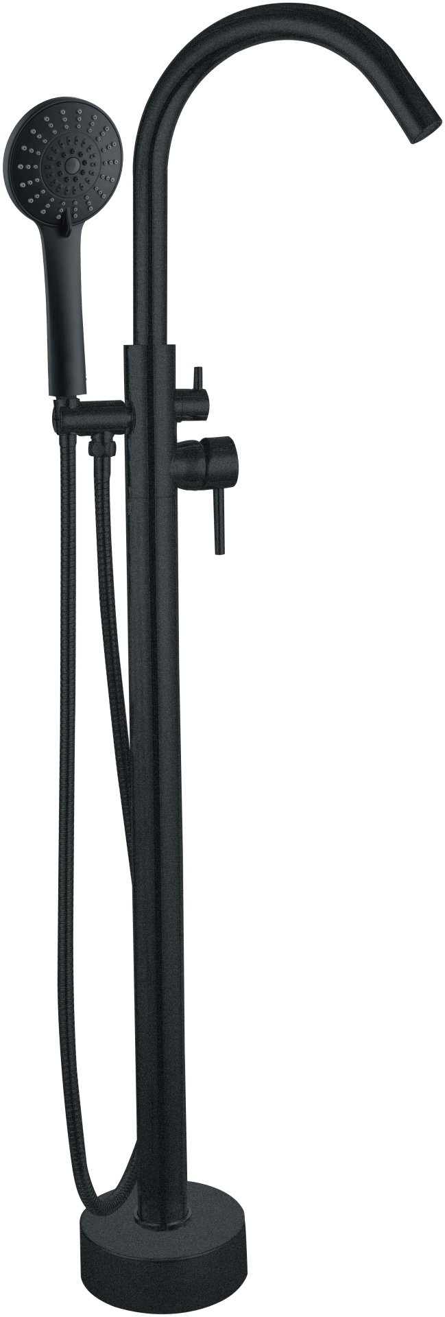 Смеситель для ванны Gappo G3098-6, латунь, цвет черный купить,164900
