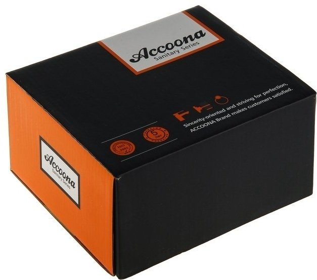 Смеситель для ванны Accoona A6367G, латунь, цвет белый, хром купить,NaN