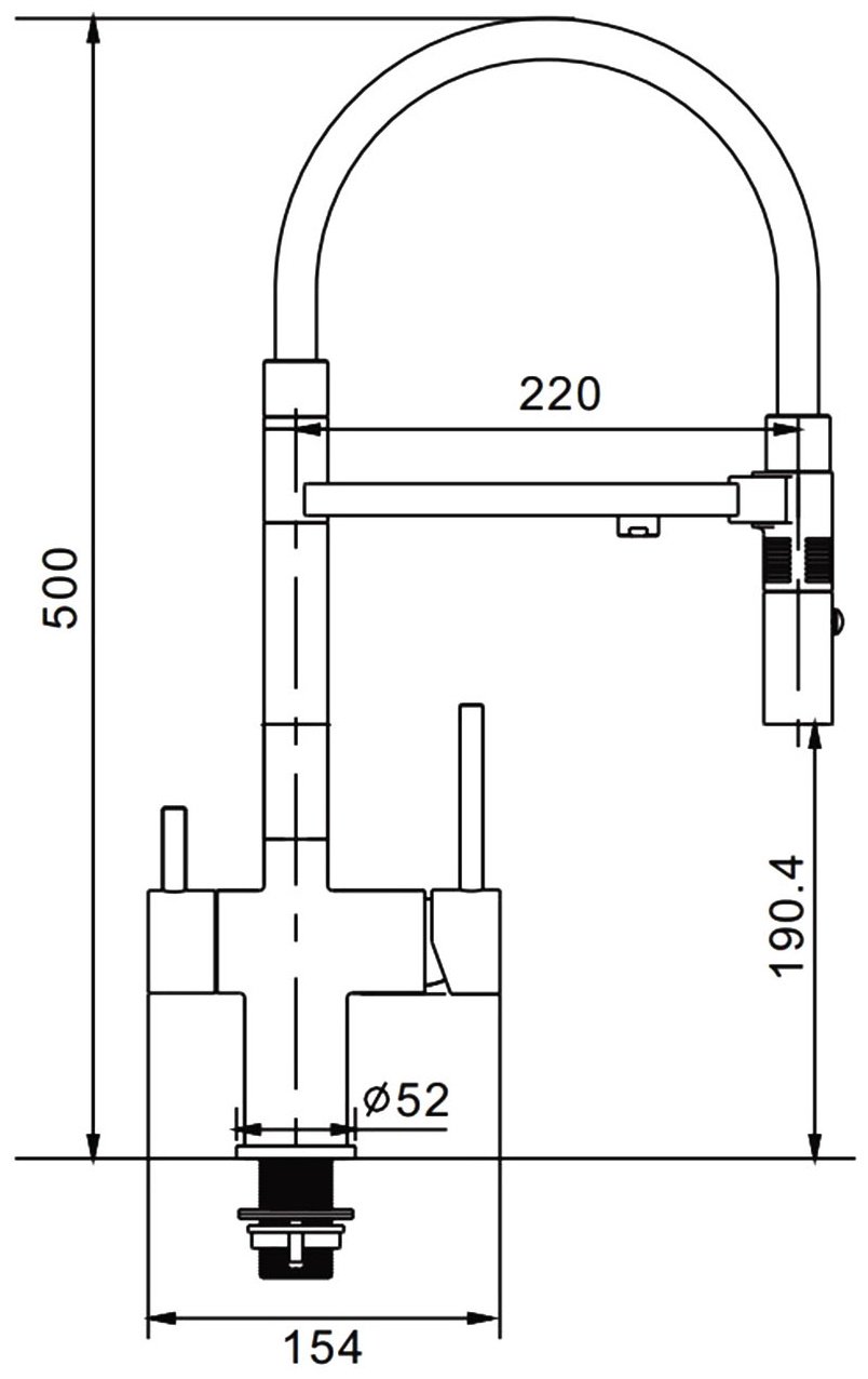 Смеситель Rose R958G, латунь, цвет белый, золотой купить,NaN