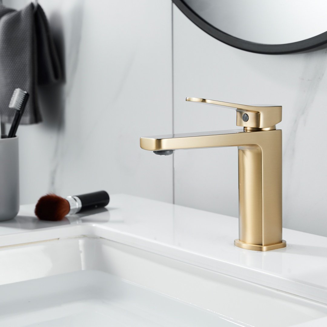 Смеситель Shevanik S9901G, латунь, цвет золотистый купить,NaN
