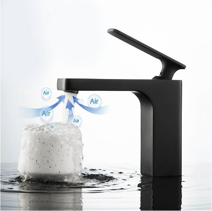 Смеситель для раковины (умывальника) Timo 4361/03F black, однозахватный купить,NaN
