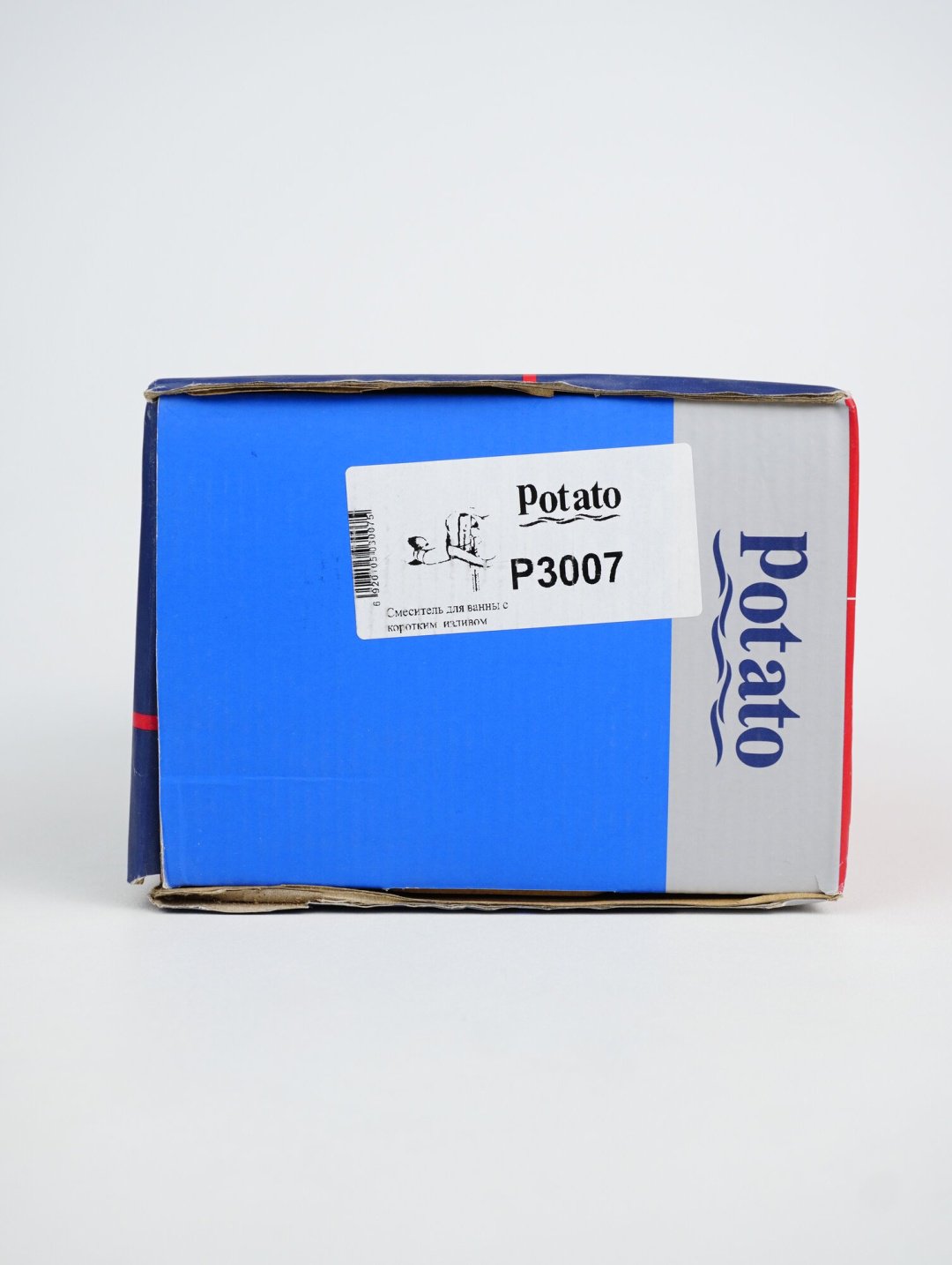 Смеситель для ванны Potato P3007, латунь, цвет хром купить,44200