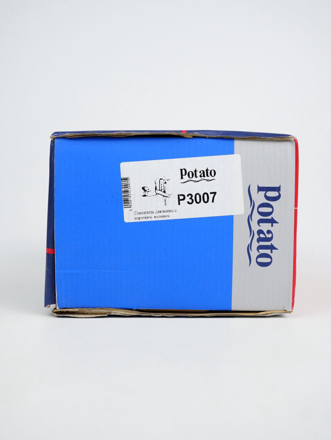 Смеситель для ванны Potato P3007, латунь, цвет хром купить,44200