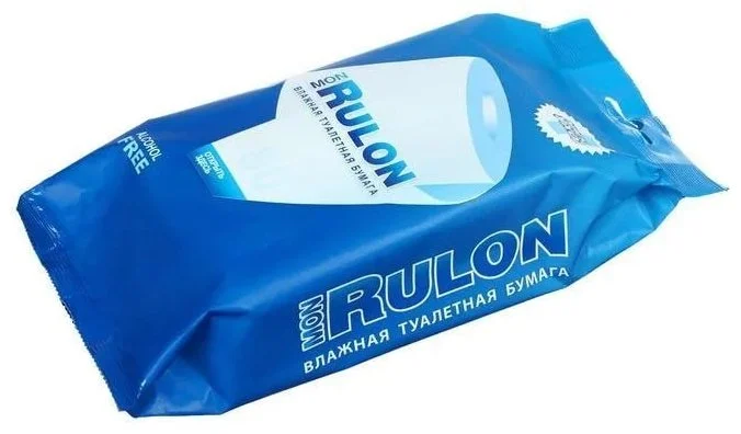 Влажная туалетная бумага Mon Rulon 1-слойная 80шт белая купить,NaN